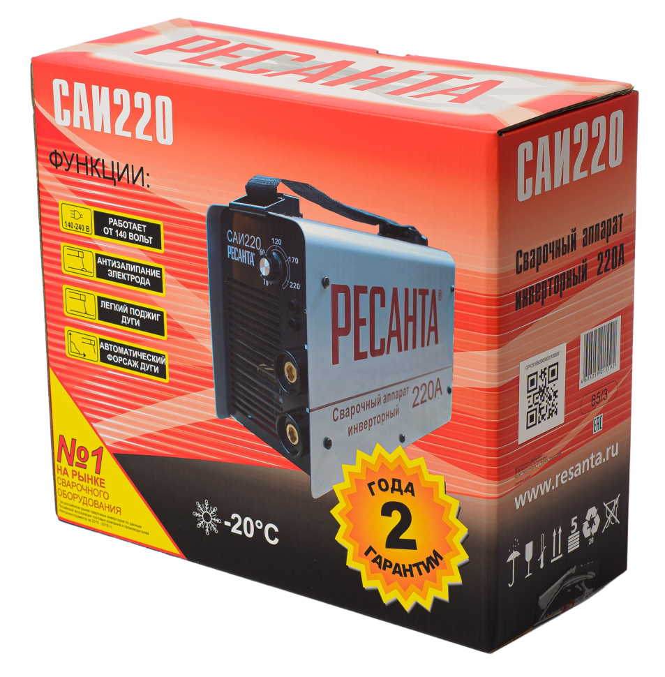 Сварочный аппарат инвернорный Ресанта САИ 220