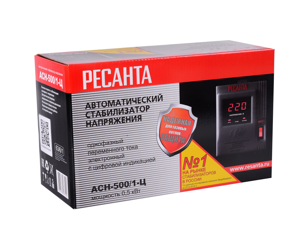 Стабилизатор Ресанта АСН-500/1-Ц
