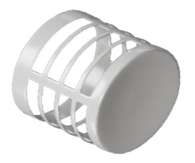 Наконечник белый D80 (алюминий)