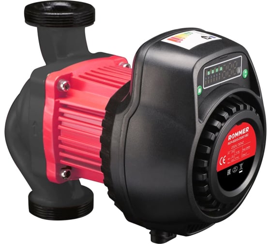 Насос циркуляционный с частотным регулированием Rommer ER 25/80-180 с гайками