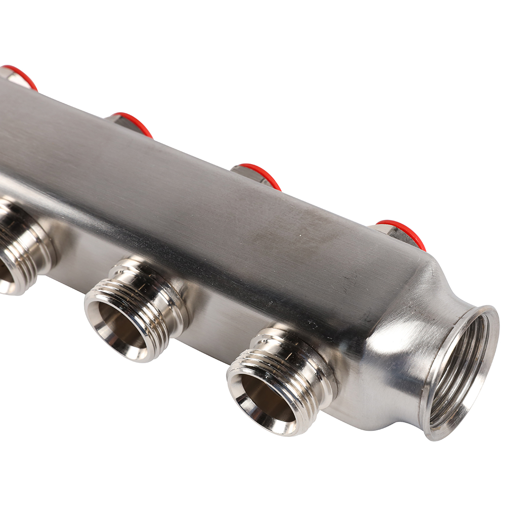 Коллектор из нерж. стали 1"x3/4" ROMMER без расходомерами 11 вых.