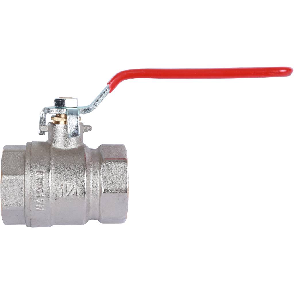 Кран шаровый Rommer 1 1/4" ВН/ВН, ручка рычаг