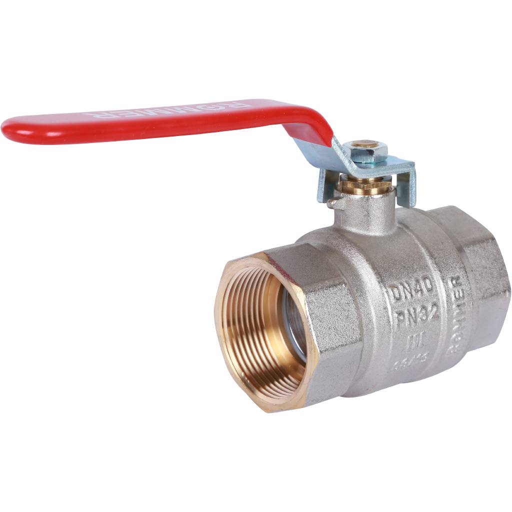 Кран шаровый Rommer 1 1/2" ВН/ВН, ручка рычаг