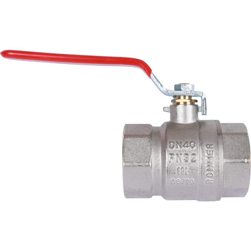 Кран шаровый Rommer 1 1/2" ВН/ВН, ручка рычаг