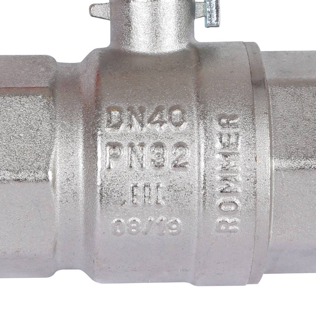 Кран шаровый Rommer 1 1/2" ВН/ВН, ручка рычаг