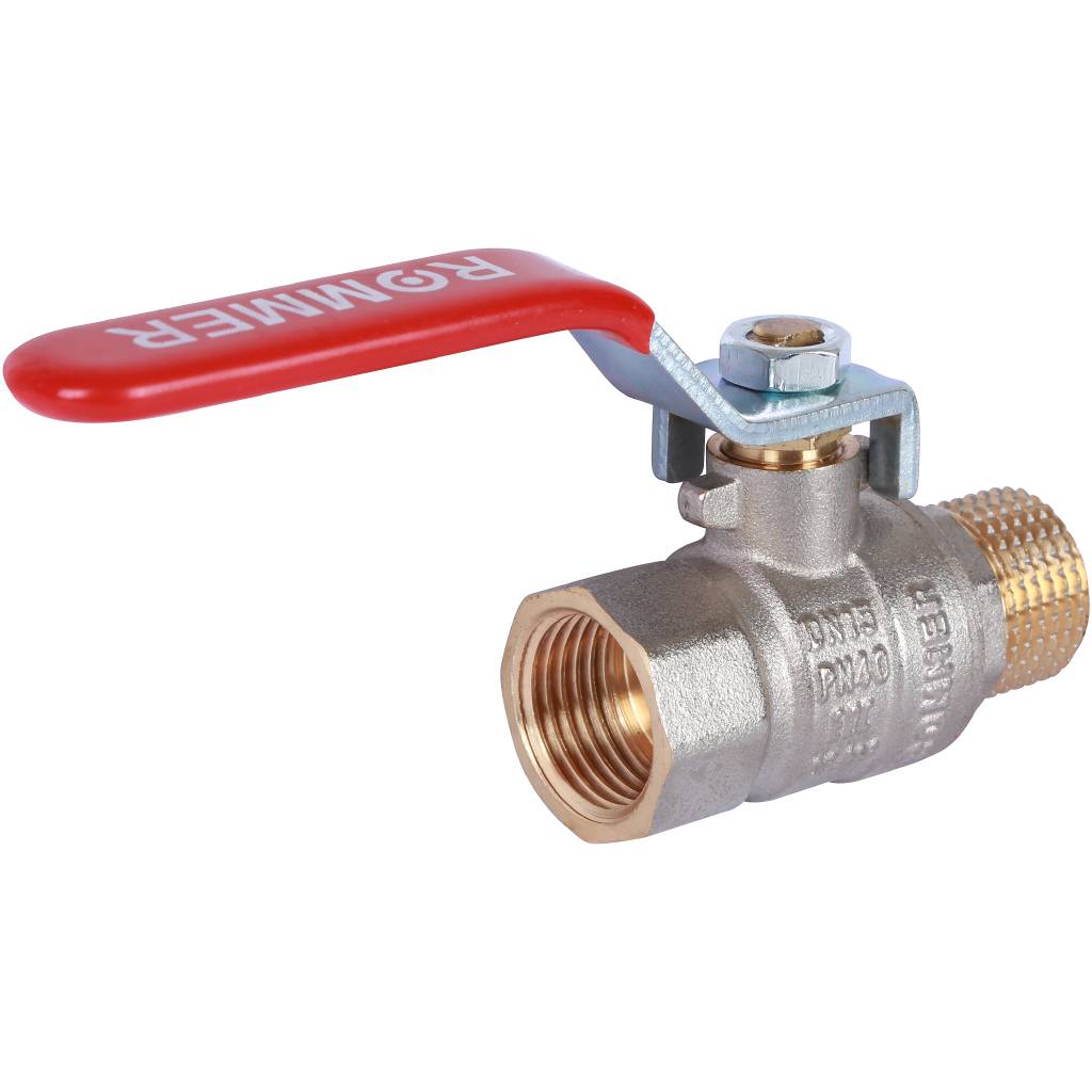 Кран шаровый Rommer 1/2" ВН/НР, ручка рычаг