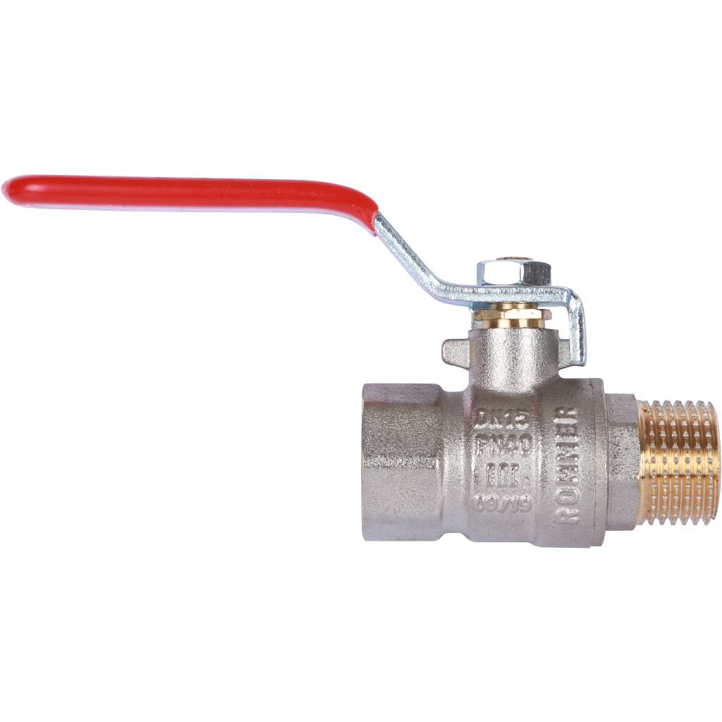Кран шаровый Rommer 1/2" ВН/НР, ручка рычаг
