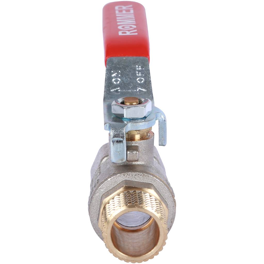 Кран шаровый Rommer 1/2" ВН/НР, ручка рычаг