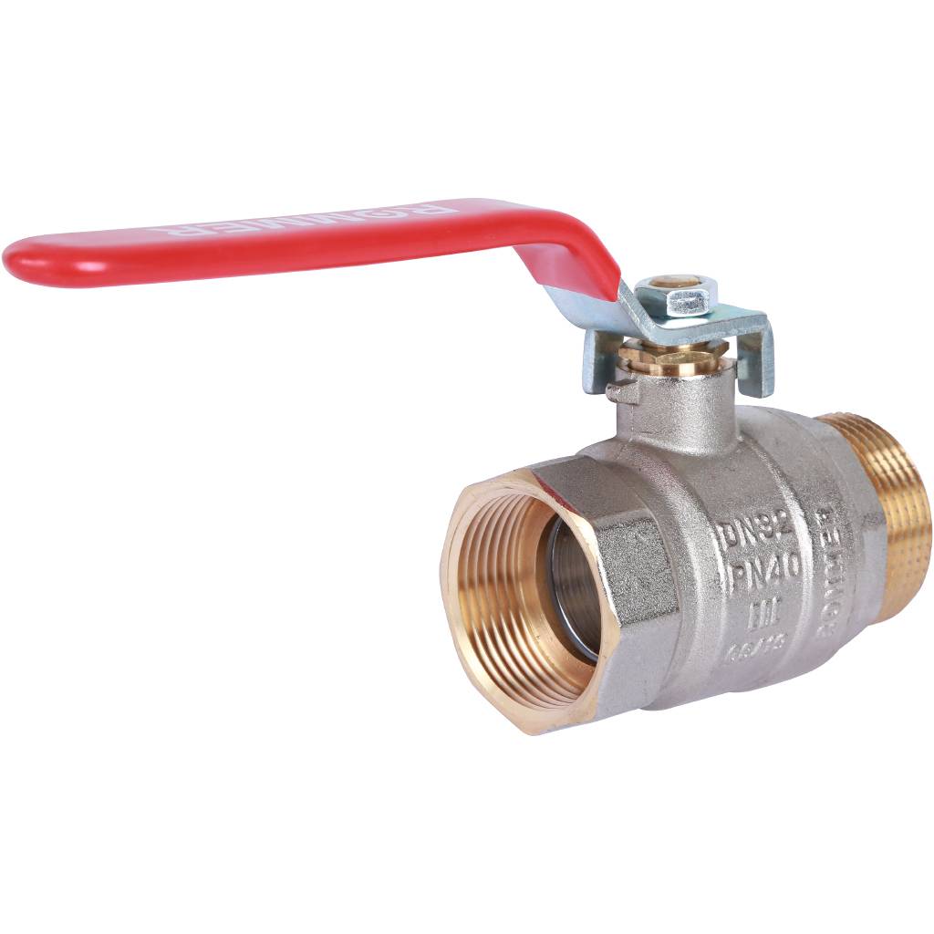 Кран шаровый Rommer 1 1/4" ВН/НР, ручка рычаг