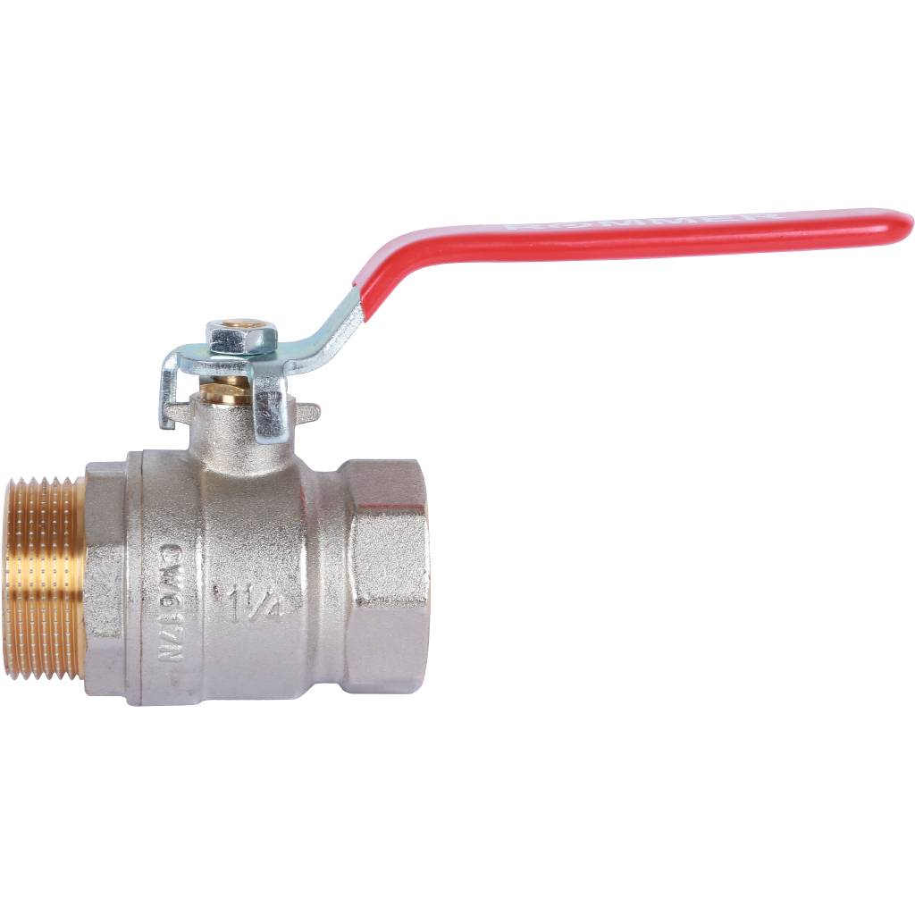 Кран шаровый Rommer 1 1/4" ВН/НР, ручка рычаг