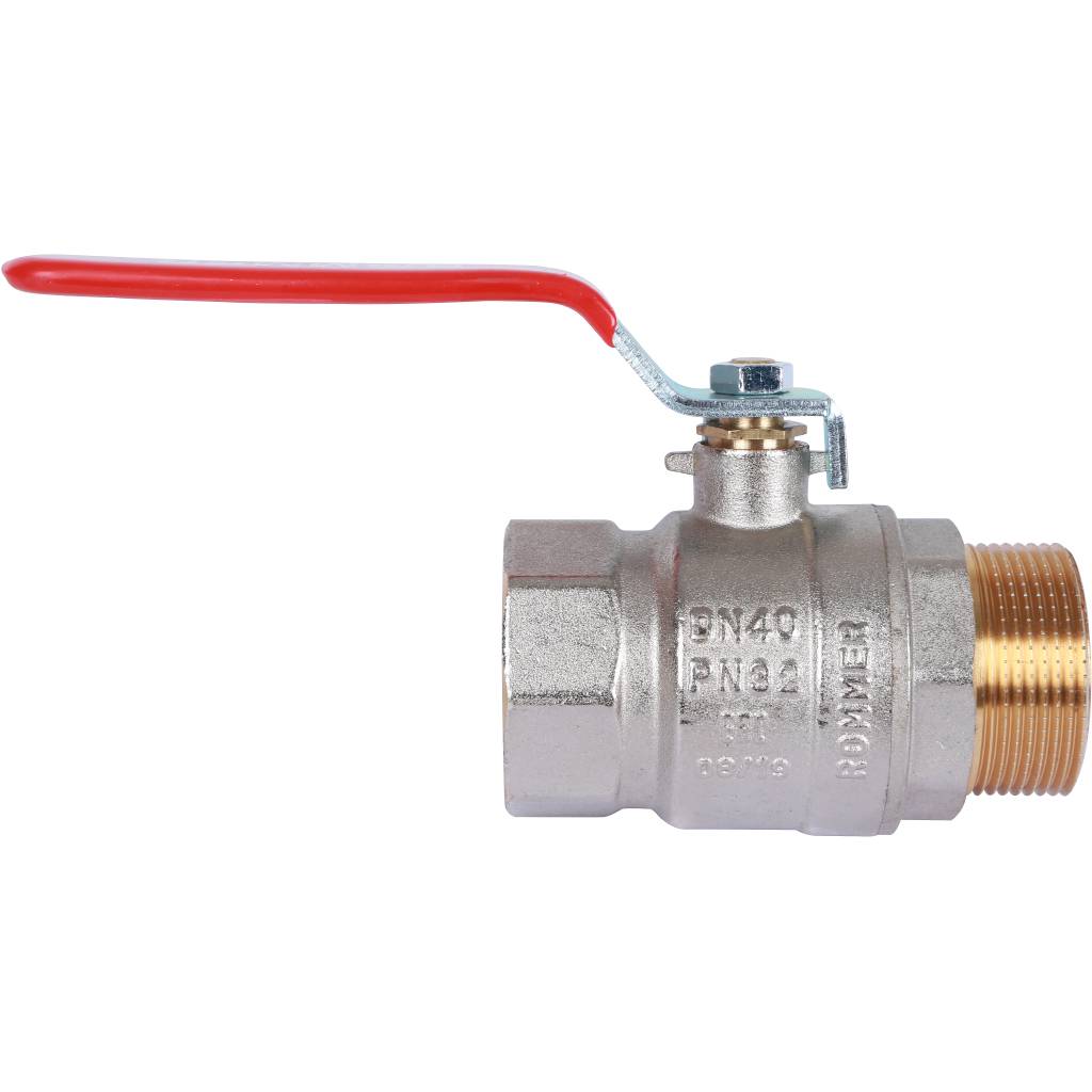Кран шаровый Rommer 1 1/2" ВН/НР, ручка рычаг