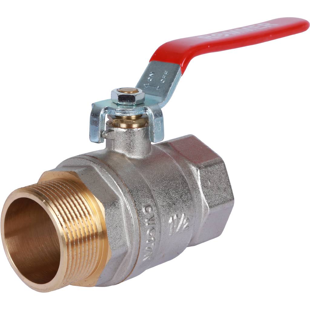 Кран шаровый Rommer 1 1/2" ВН/НР, ручка рычаг
