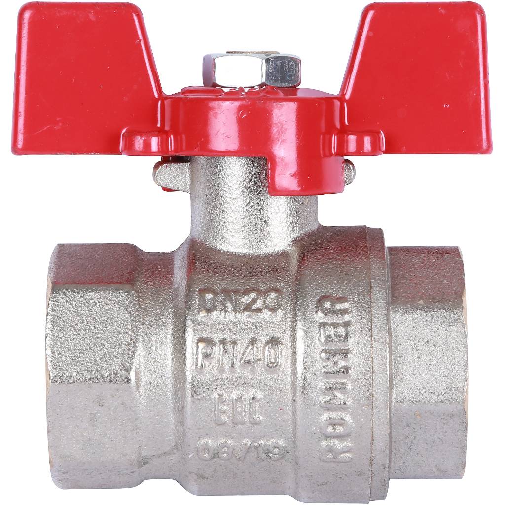 Кран шаровый Rommer 3/4" ВН/ВН, ручка бабочка