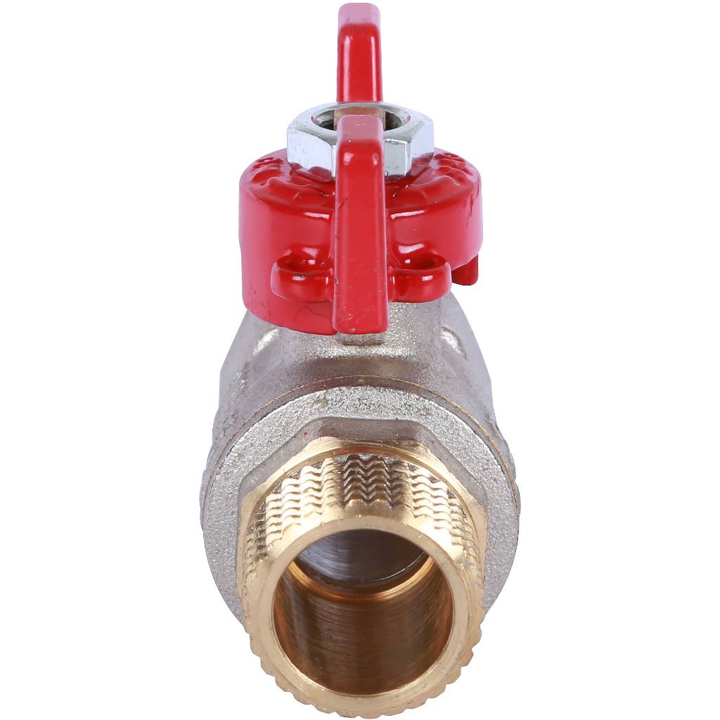 Кран шаровый Rommer 1/2" ВН/НР, ручка бабочка