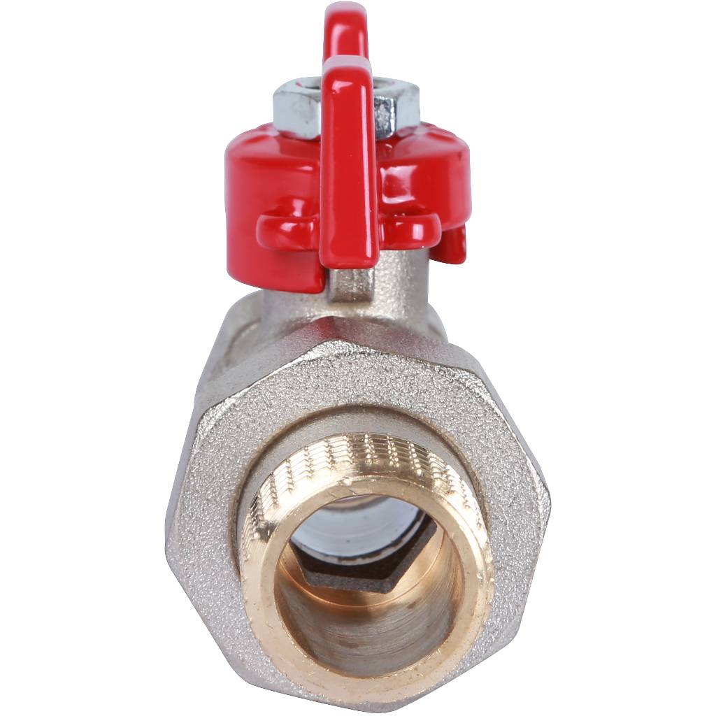 Кран шаровый Rommer с американкой 1/2" ВН/НР, ручка бабочка