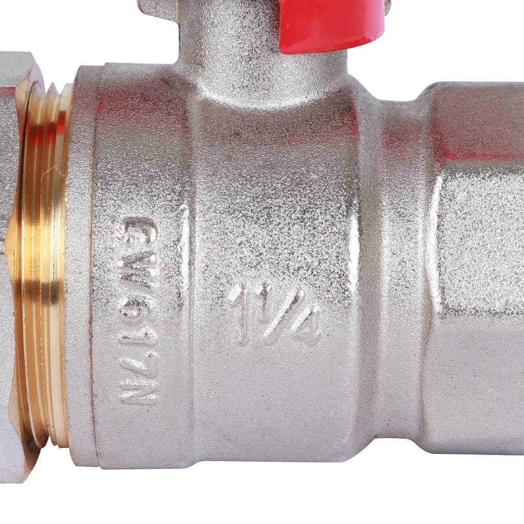 Кран шаровый Rommer с американкой 1 1/4" ВН/НР, ручка бабочка
