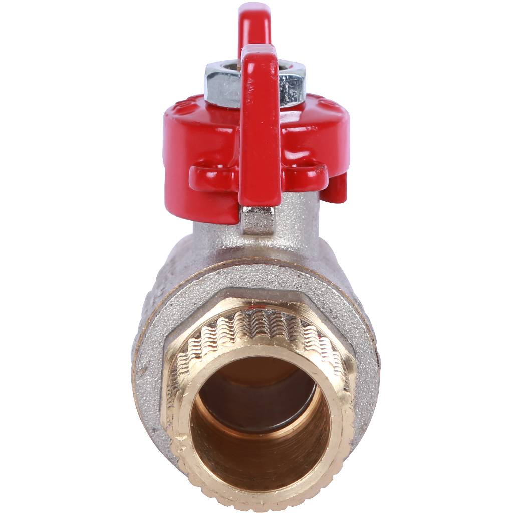 Кран шаровый Rommer 1/2" НР/НР, ручка бабочка