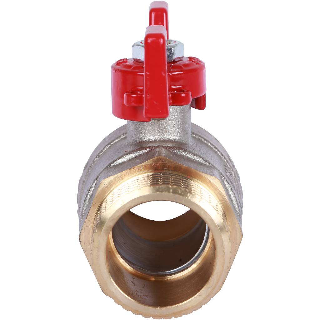 Кран шаровый Rommer 1" НР/НР, ручка бабочка