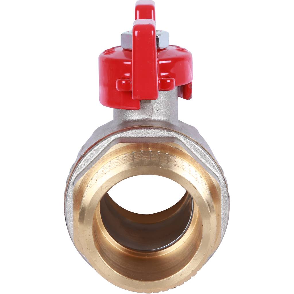 Кран шаровый Rommer 1 1/4" НР/НР, ручка бабочка