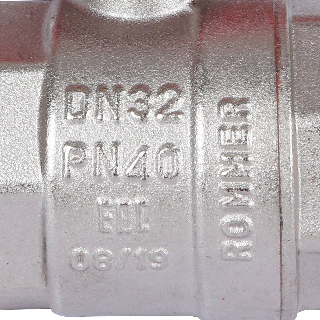 Кран шаровый Rommer 1 1/4" НР/НР, ручка бабочка