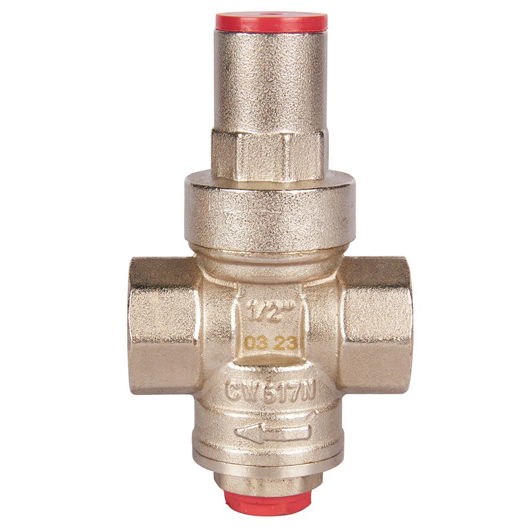 Редуктор давления ROMMER PN16 вн/вн 1/2" с выходом под манометр