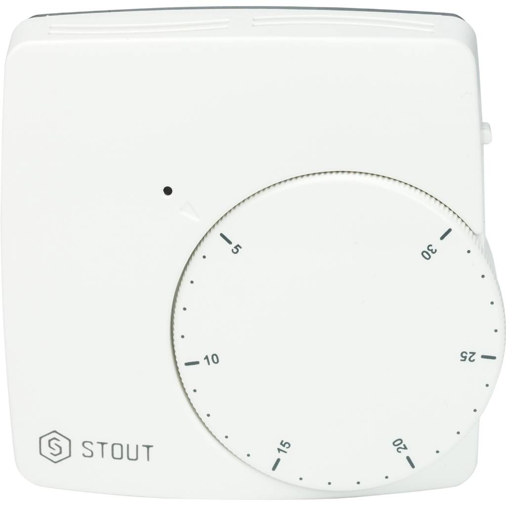 STOUT Термостат комнатный электронный WFHT-DUAL включ. дистанционный датчик &laquo;в пол&raquo; L=3 м