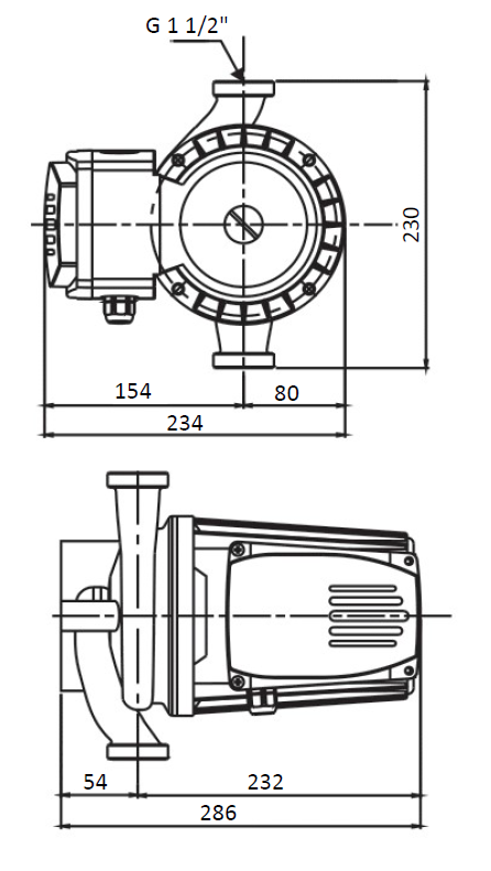 Насос циркуляционный Shinhoo BASIC 25-16 230 с гайками