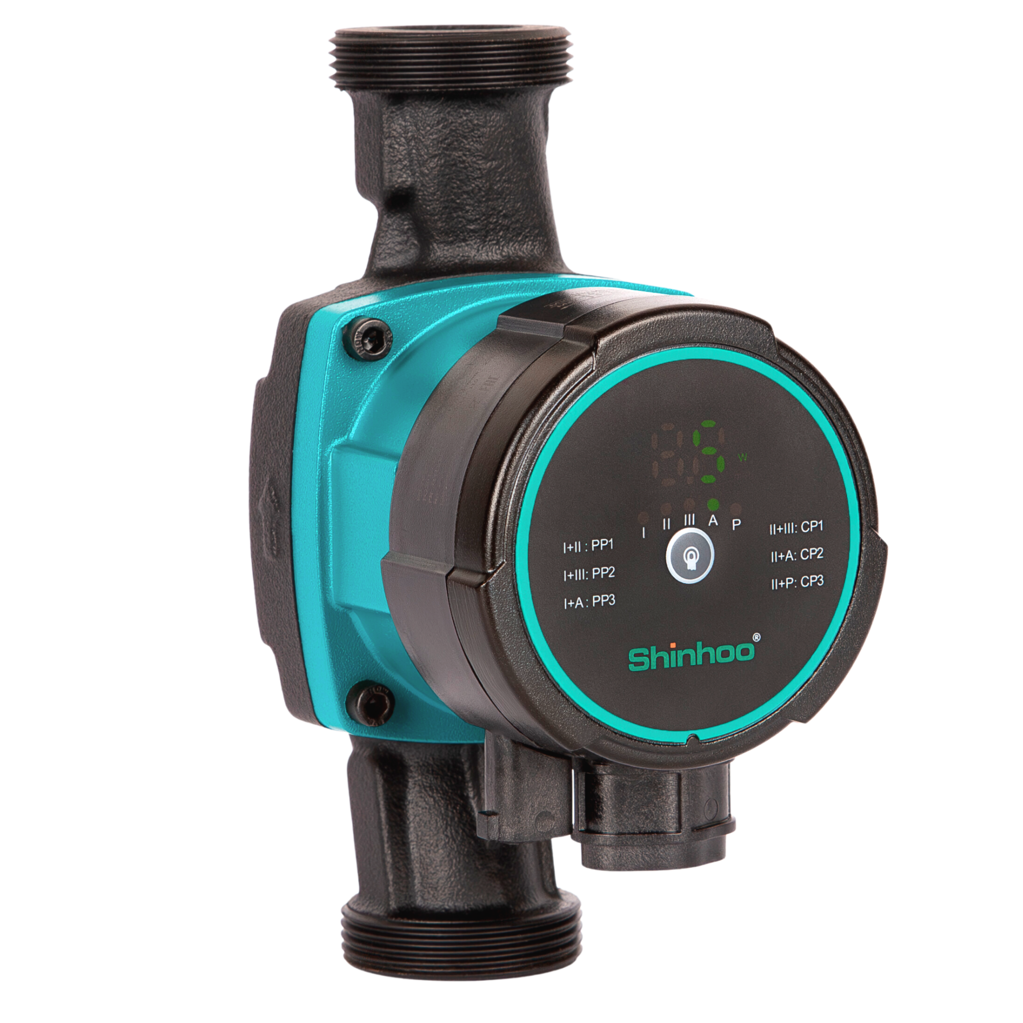 Насос циркуляционный энергоэффективный Shinhoo MASTER S 32-8 с гайками