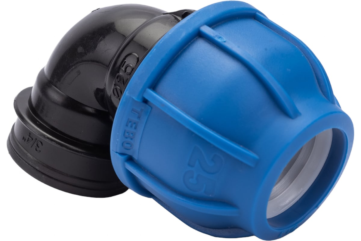 Отвод компрессионный переходной (Вн) - 25 х 3/4" TEBO