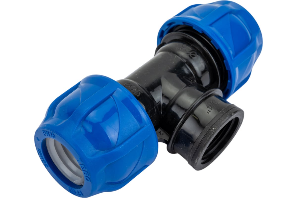Тройник компрессионный (Вн) - 25 х 3/4"х 25 TEBO