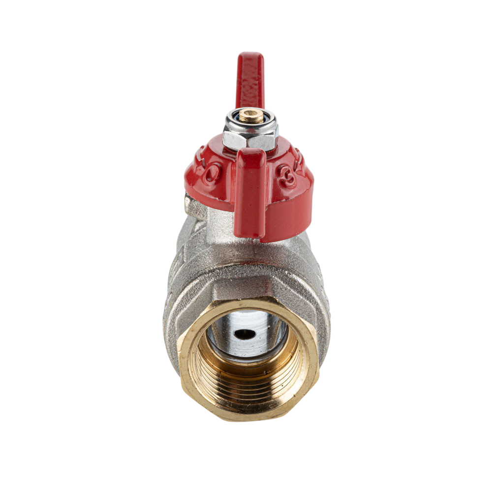 Кран шаровой BASE-ГОСТ полнопроходной с рукояткой-бабочкой вн.-вн. DN20 PN40 3/4"
