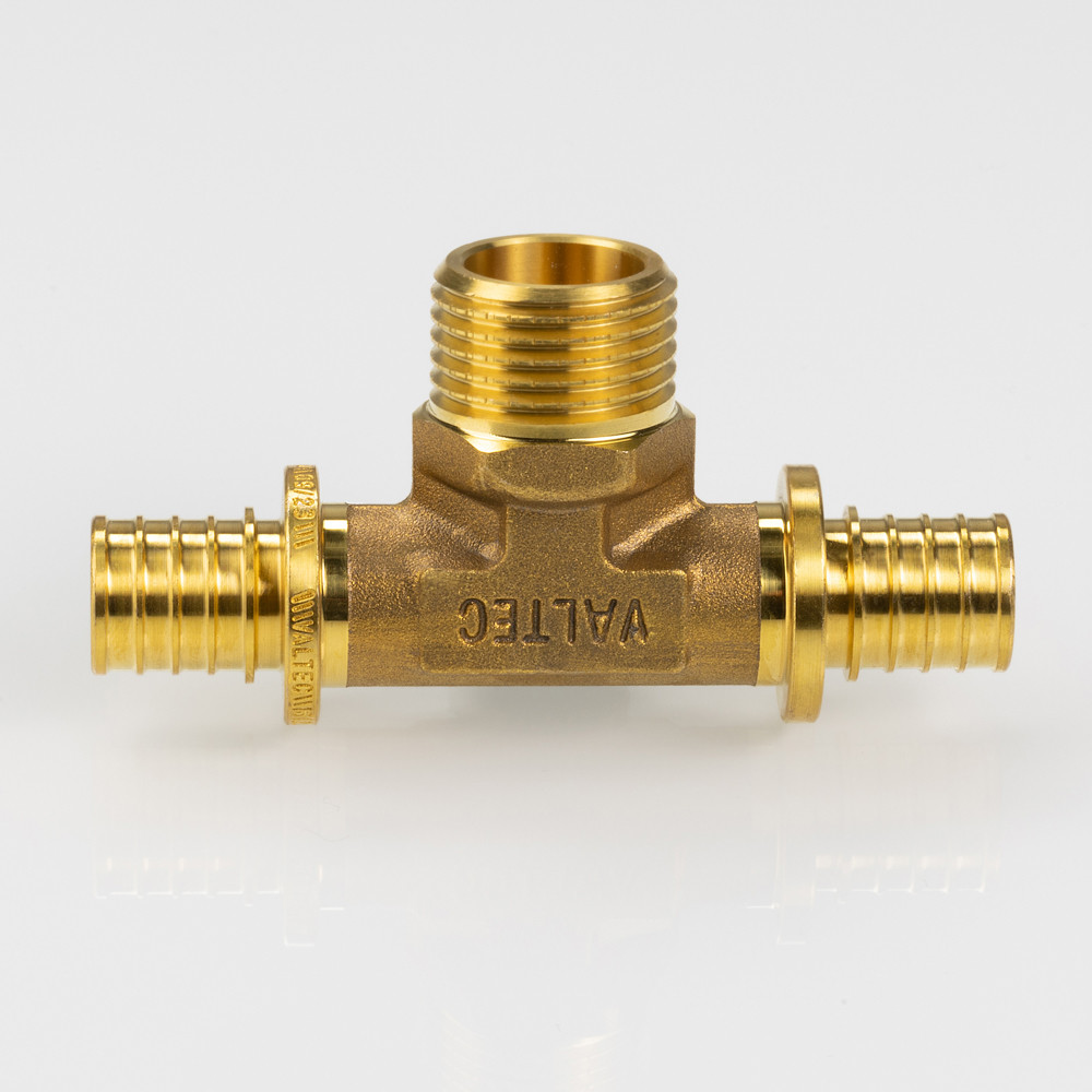 Тройник надвижной с переходом на нар.р. 20(2,8) х 1/2" х 20(2,8)
