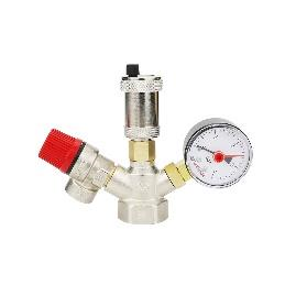 Группа безопасности котла Varmega 1", латунь, компактная