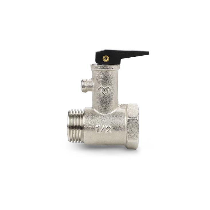 Клапан предохранительный для бойлера Varmega 1/2" ВР-НР, с курком, 8.5 бар