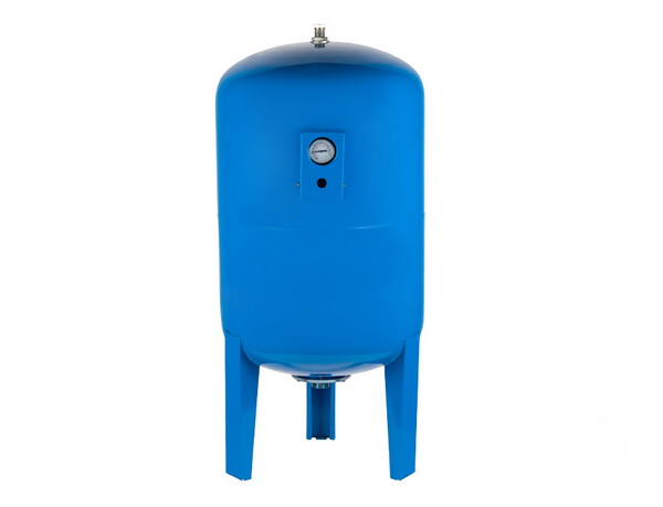 Гидроаккумулятор Unipump 150л.(верт.) с манометром, синий