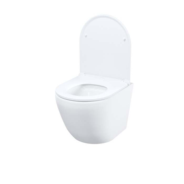 Унитаз подвесной Iddis Blanco Q, без ободка, сид. дюропласт, микролифт, EasyFix