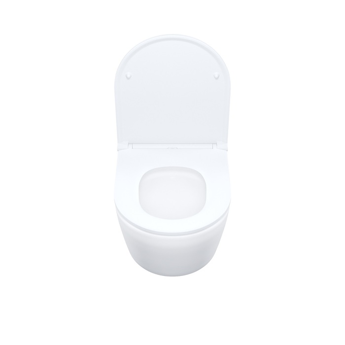 Унитаз подвесной Iddis Blanco Q, без ободка, сид. дюропласт, микролифт, EasyFix