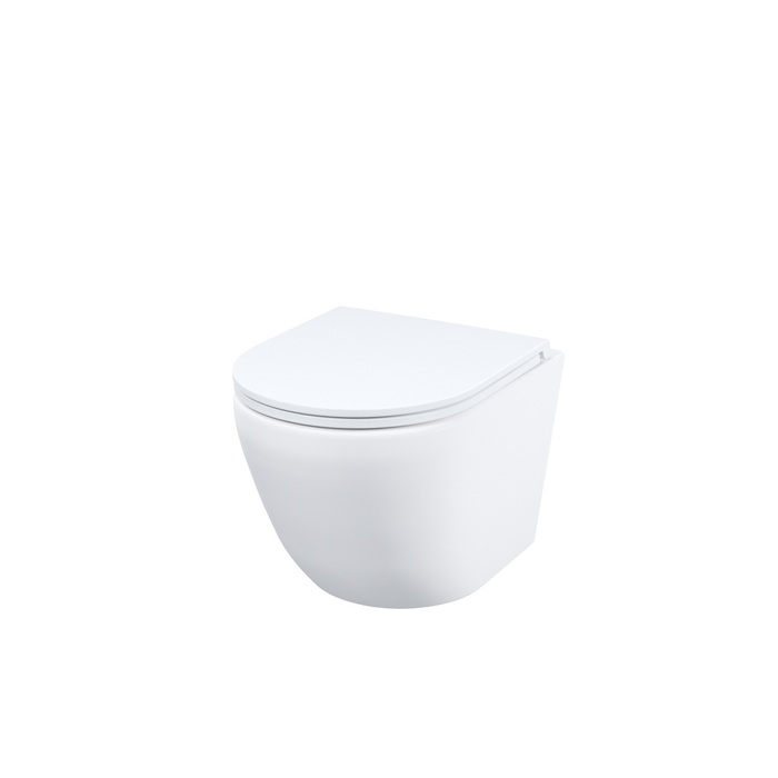 Унитаз подвесной Iddis Blanco Q, без ободка, сид. дюропласт, микролифт, EasyFix