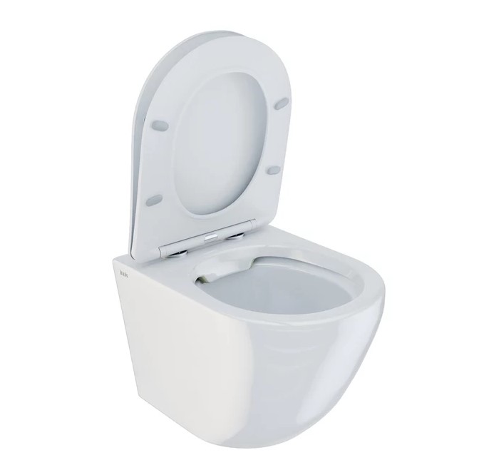 Унитаз подвесной Iddis Blanco, без ободка, сид. дюропласт, микролифт, EasyFix