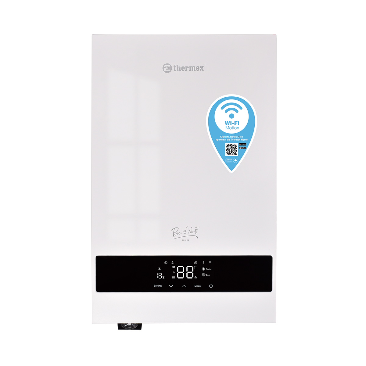 Котел электрический THERMEX Boss 12 Wi-Fi (White)