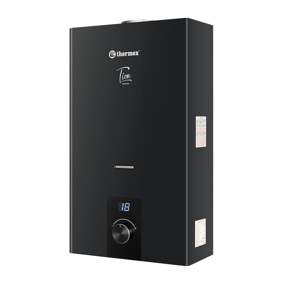 Водонагреватель газовый проточный THERMEX T 20 D (Black)