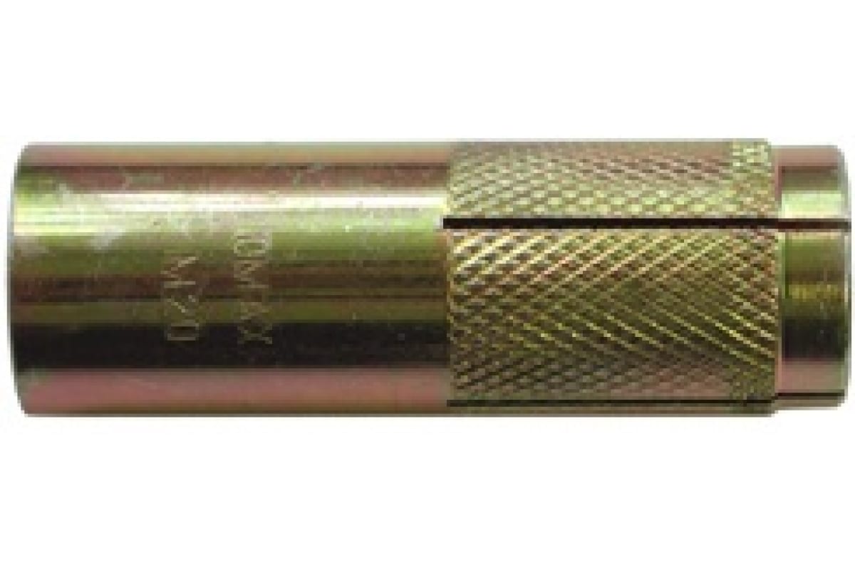 Анкер латунный М10, D 12х35 мм, 10 шт