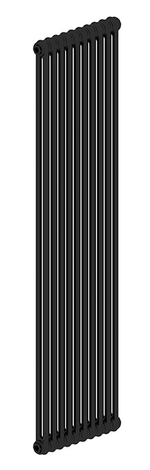 Дизайн-радиатор стальной IRSAP TESI 21800/08 бок.подкл. Т30 3/4" cod.10 (черный RAL9005)