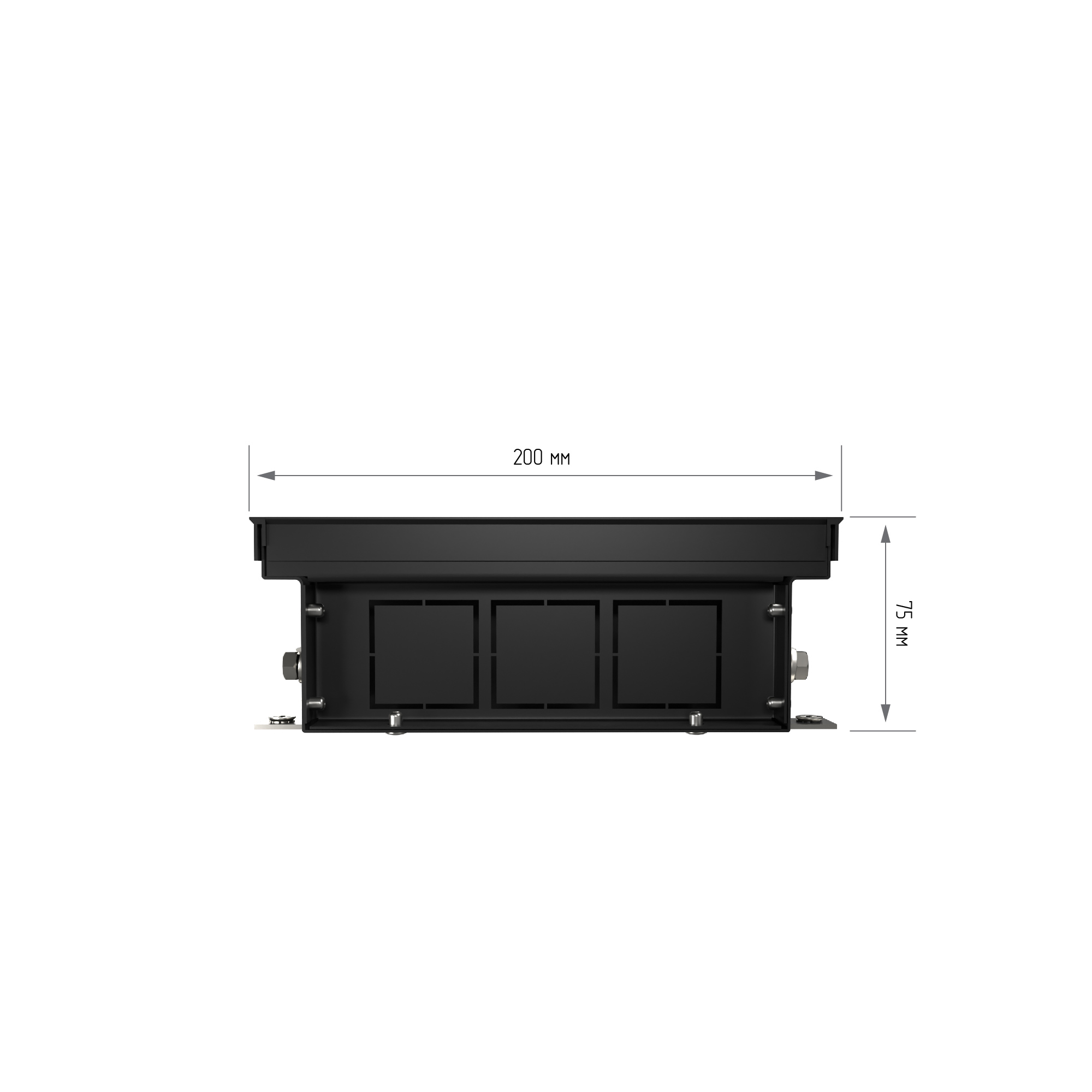 Конвектор внутрипольный Royal Thermo ATRIUM-75/200/800-DG-U-NA