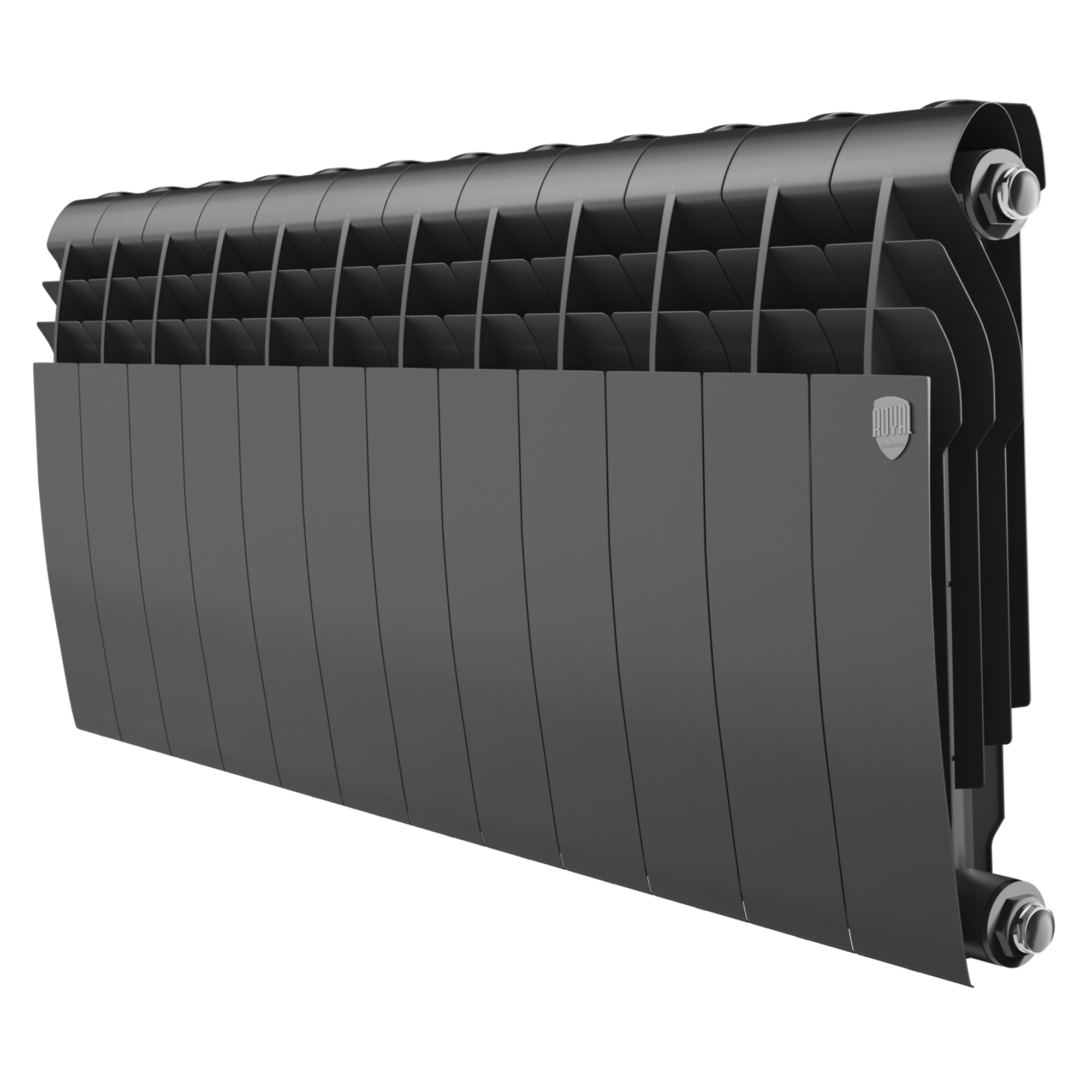 Радиатор биметаллический Royal Thermo Biliner B Черный 350 х 87 12 секций