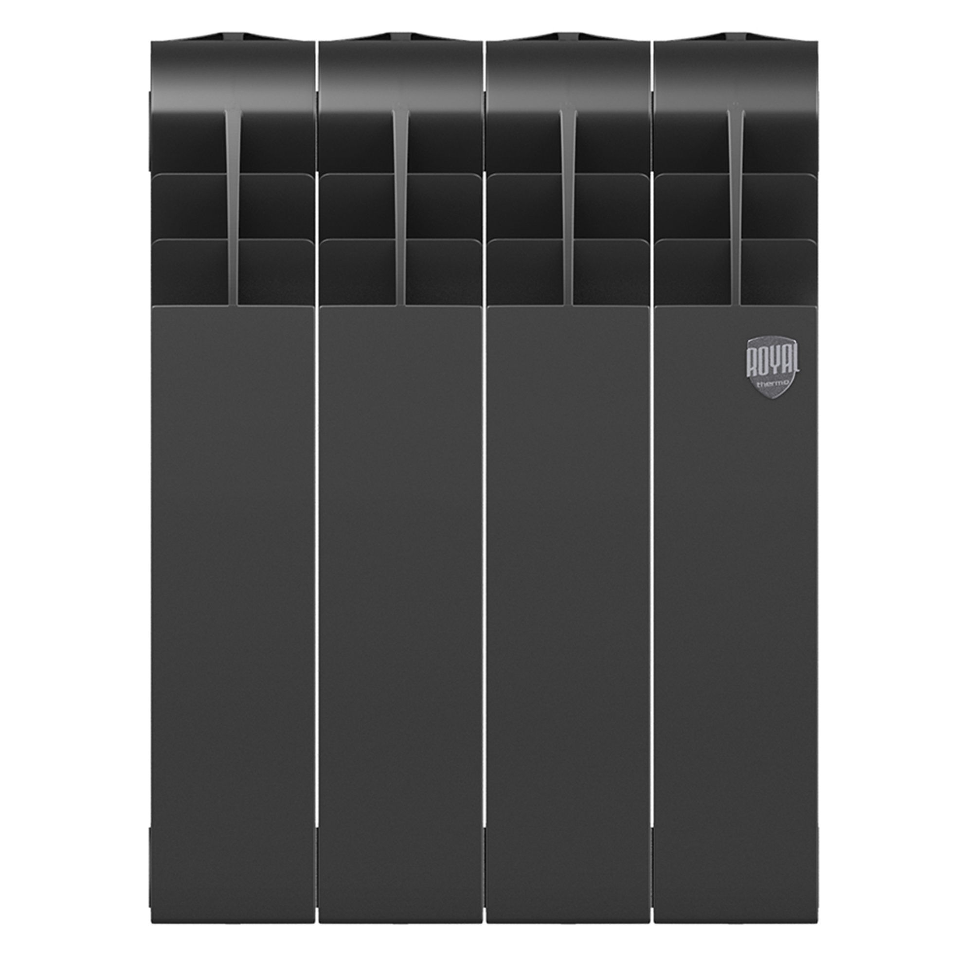 Радиатор биметаллический Royal Thermo Biliner B Черный 350 х 87 4 секции