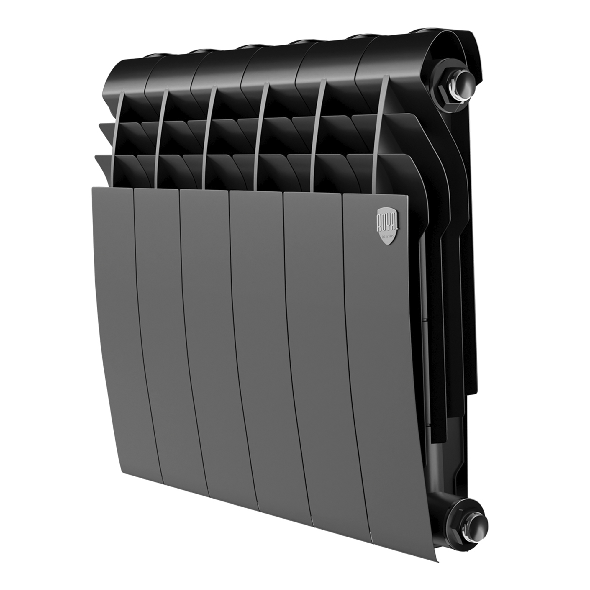 Радиатор биметаллический Royal Thermo Biliner B Черный 350 х 87 6 секций