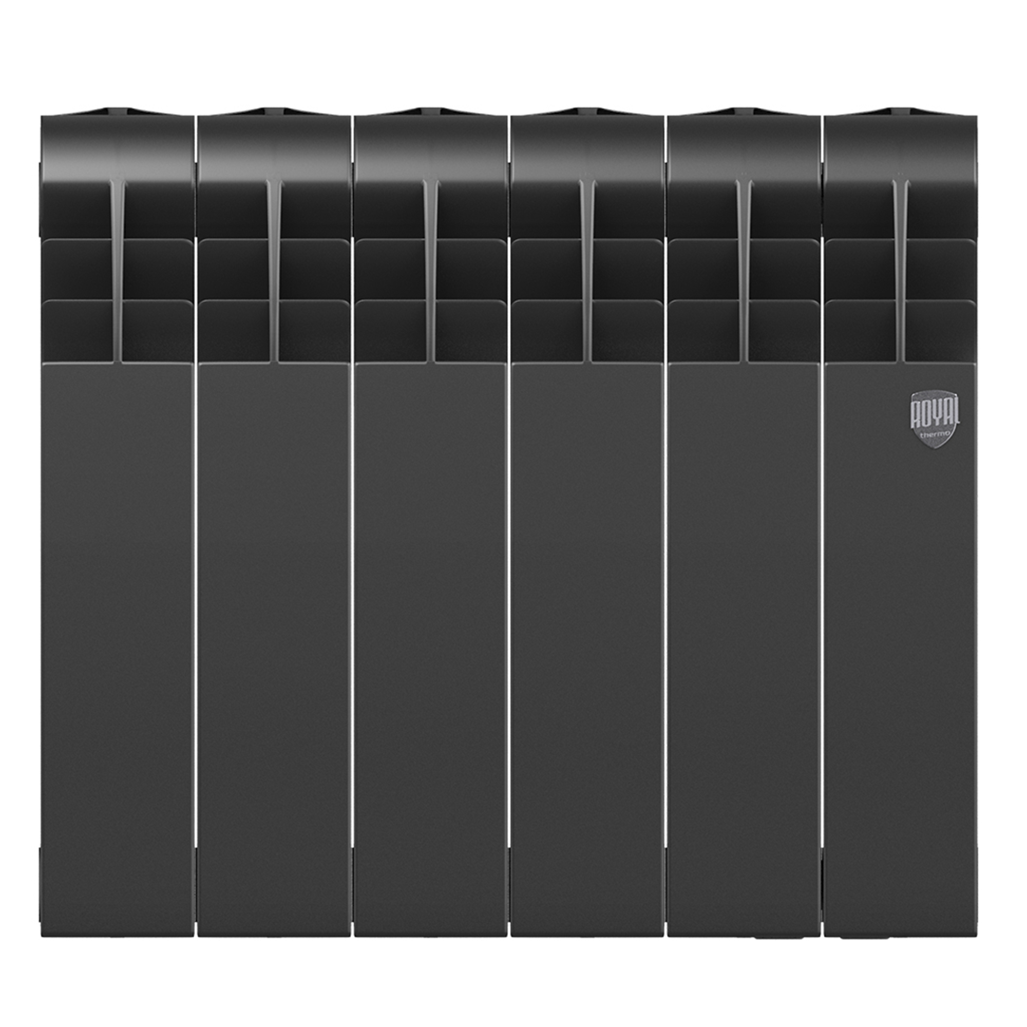Радиатор биметаллический Royal Thermo Biliner B Черный 350 х 87 6 секций