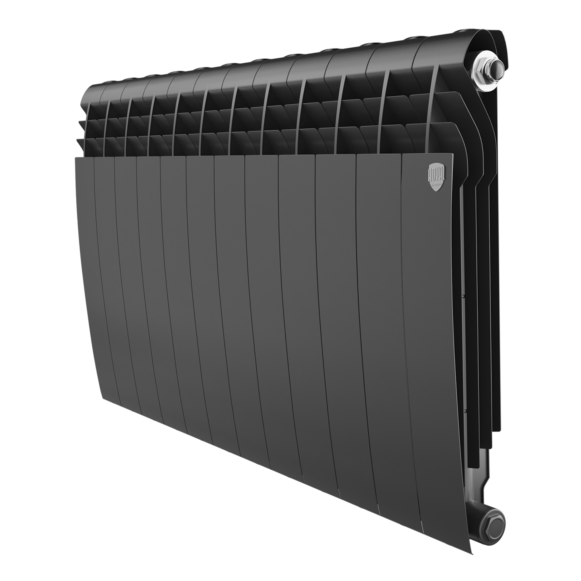 Радиатор биметаллический Royal Thermo BiLiner B Черный 500 x 87 12 секций