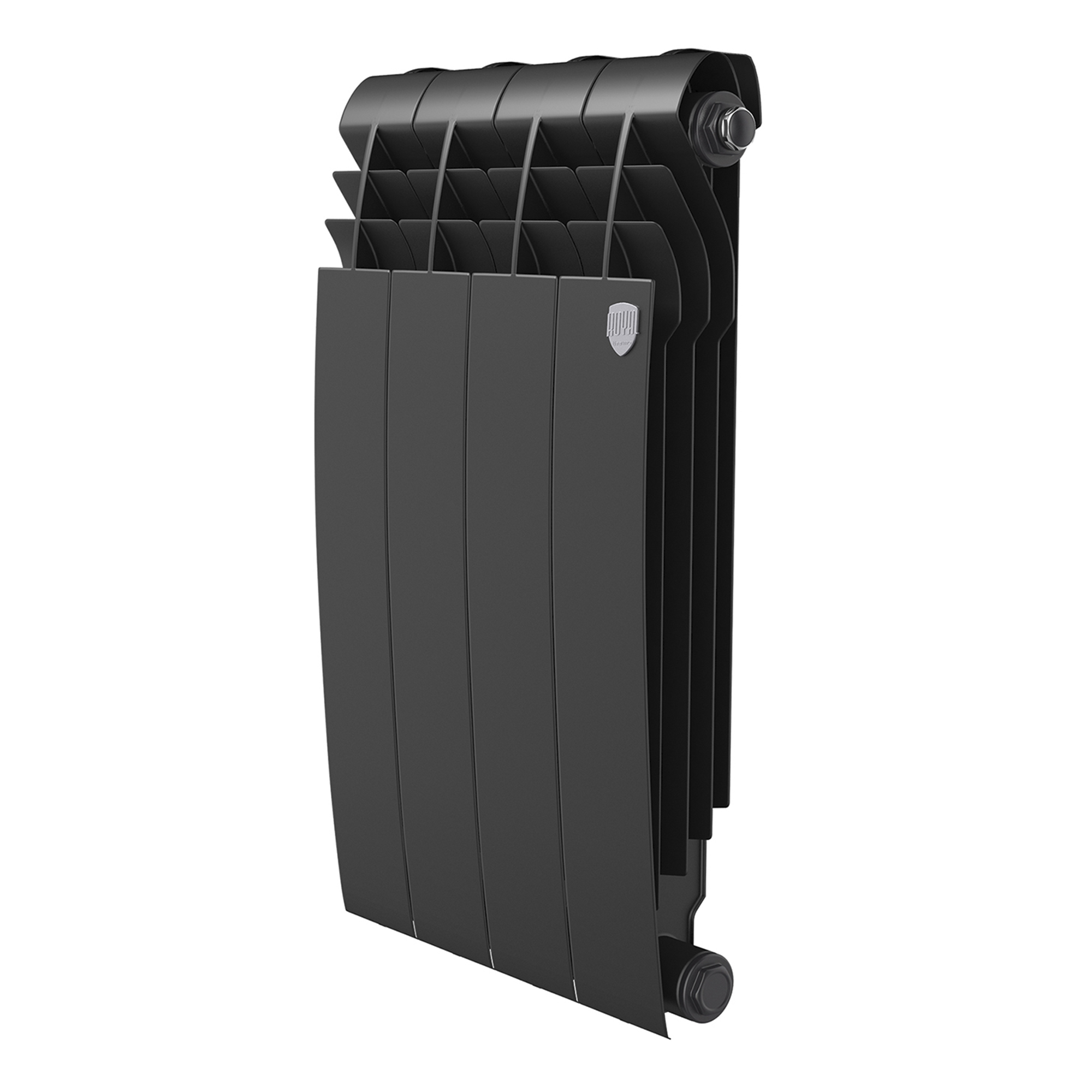 Радиатор биметаллический Royal Thermo BiLiner B Черный 500 x 87 4 секции